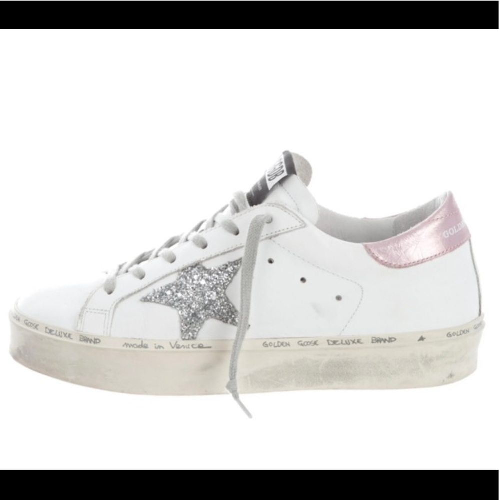 Golden Goose Hi Star Leather Sneakers